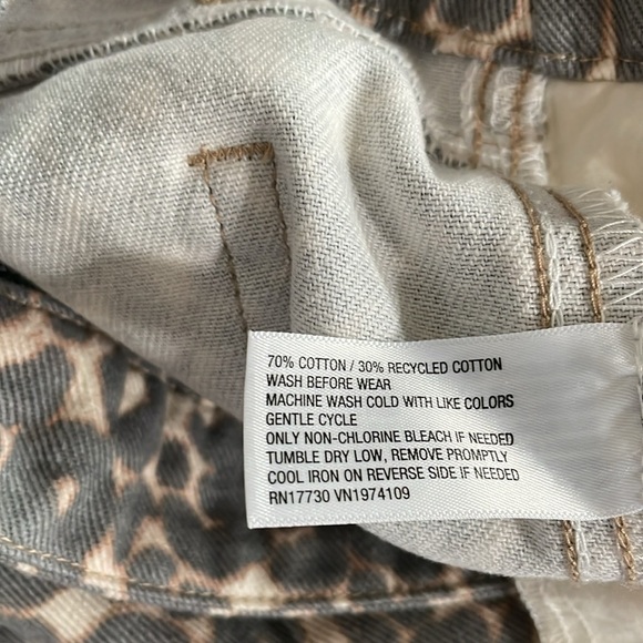 Wild Fable Leopard Print Straight Leg Jeans Size XS - Picture 13 of 13